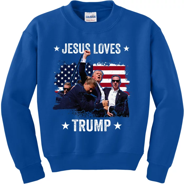 Jesus Is My Savior Trump Is My President Kids Sweatshirt