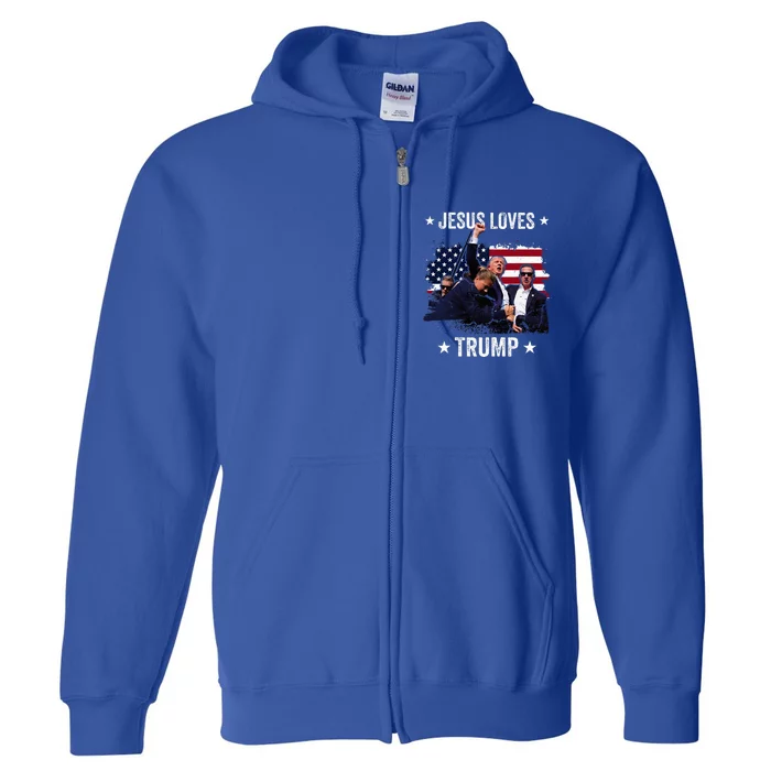 Jesus Is My Savior Trump Is My President Full Zip Hoodie