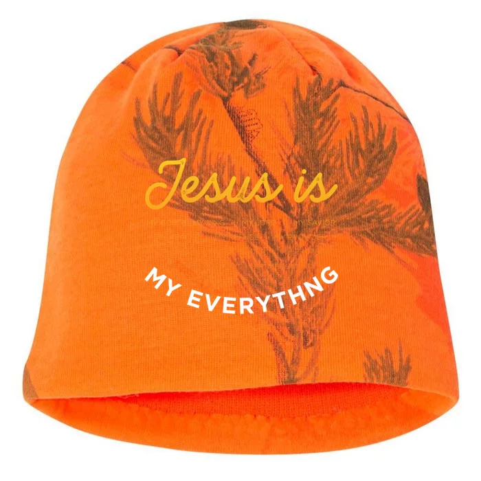 Jesus Is My God Jesus Devotee Christian Kati - Camo Knit Beanie