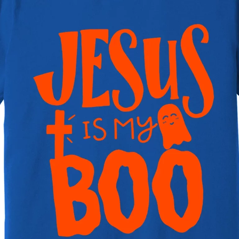 Jesus Is My Boo Funny Christian Halloween Quote Humor Gift Premium T-Shirt