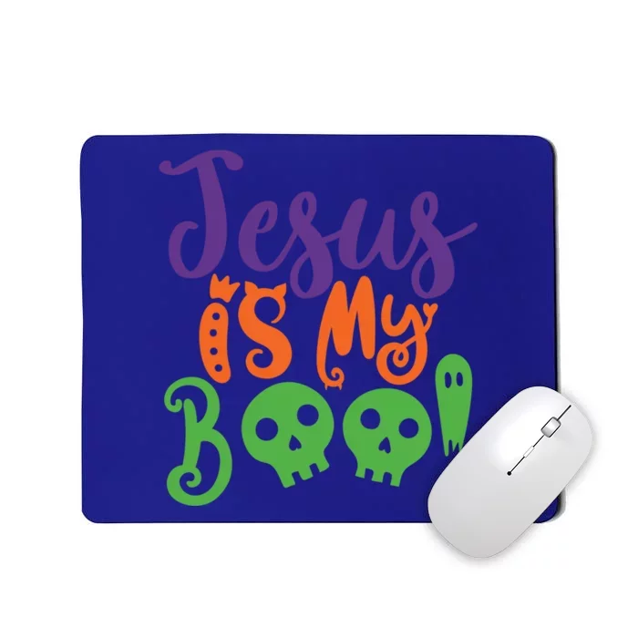 Jesus Is My Boo Christian Halloween Reformation Funny Gift Cute Gift Mousepad