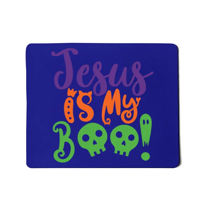 Jesus Is My Boo Christian Halloween Reformation Funny Gift Cute Gift Mousepad