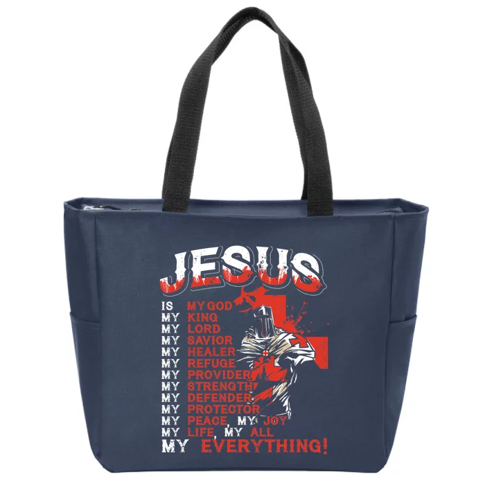 Jesus Is My Everything Jesus Zip Tote Bag