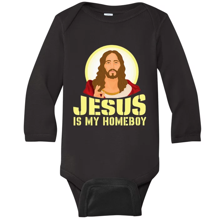 Jesus Is My Christian Faith In The King Baby Long Sleeve Bodysuit