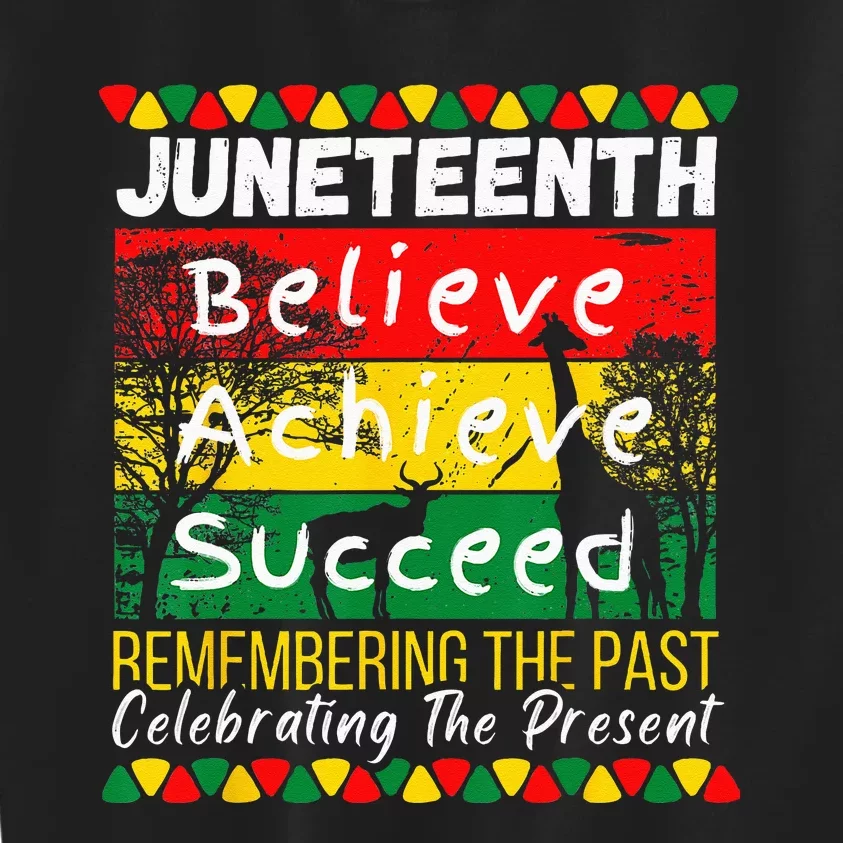 Juneteenth Is My Independence Day Black Pride Melanin Kids Sweatshirt