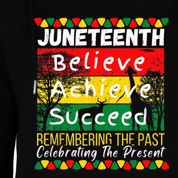 Juneteenth Is My Independence Day Black Pride Melanin Womens Funnel Neck Pullover Hood