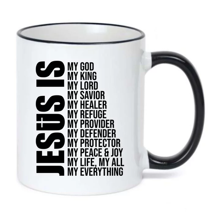 Jesus Is My Everything Black Color Changing Mug