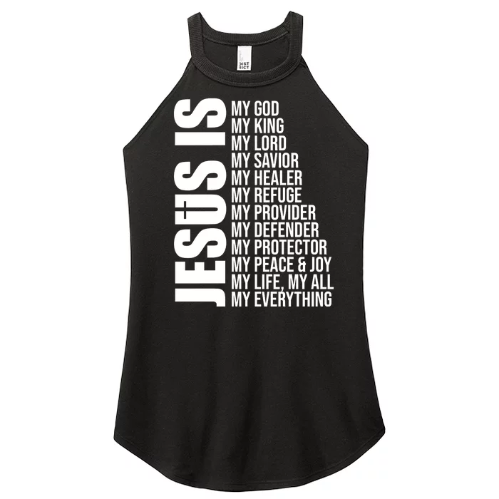 Jesus Is My Everything Women’s Perfect Tri Rocker Tank