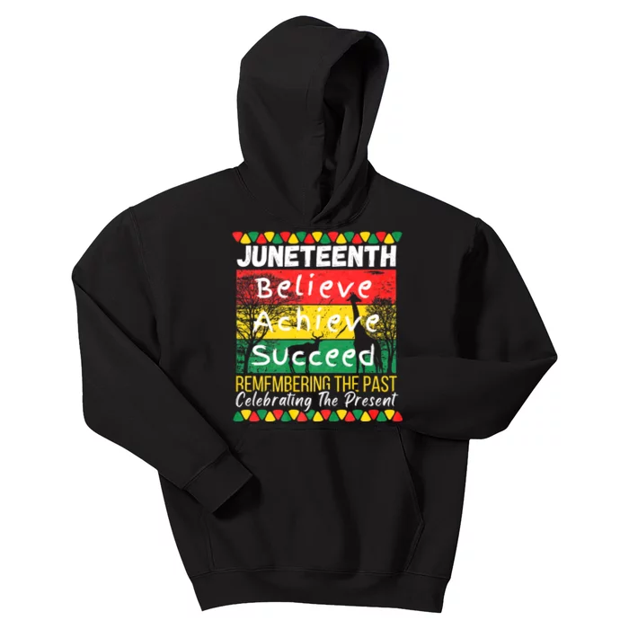 Juneteenth Is My Independence Day Black Pride Melanin Kids Hoodie