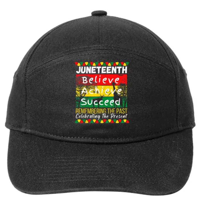 Juneteenth Is My Independence Day Black Pride Melanin 7-Panel Snapback Hat