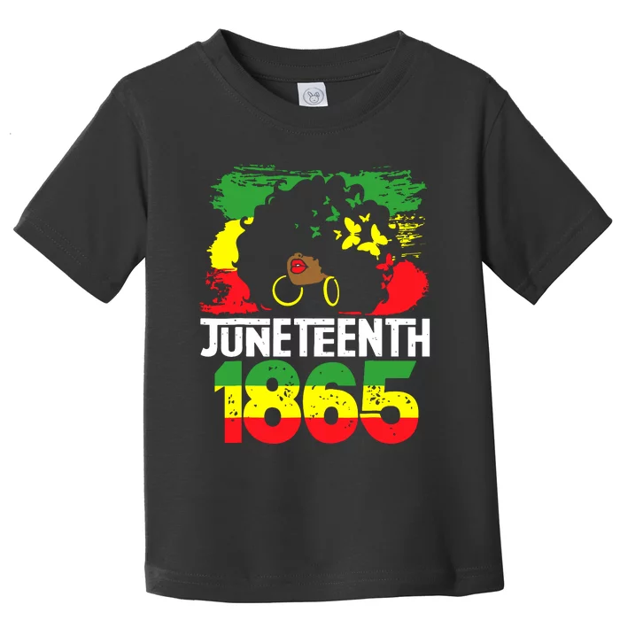 Juneteenth Is My Independence Day Black Women Freedom 1865 Toddler T-Shirt