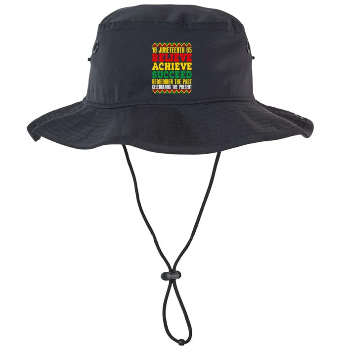 Junenth Is My Independence Day Believe Achieve Succeed Gift Legacy Cool Fit Booney Bucket Hat