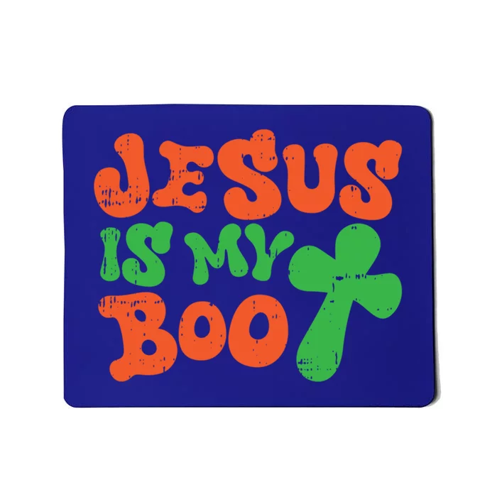 Jesus Is My Boo Halloween Costume Ghost Pun Christian Gift Mousepad