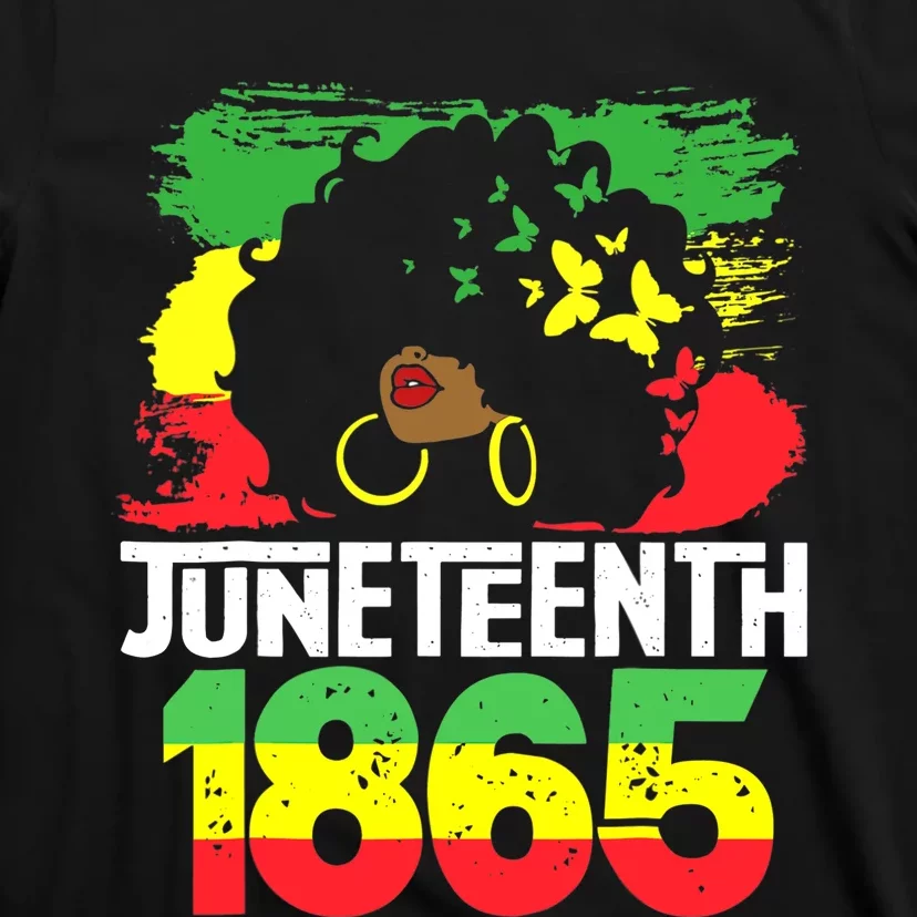 Juneteenth Is My Independence Day Black Wo Freedom 1865 T-Shirt