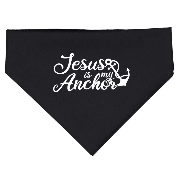 Jesus Is My Anchor USA-Made Doggie Bandana