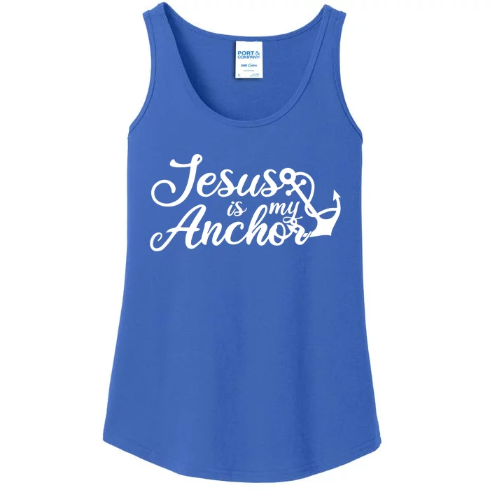 Jesus Is My Anchor Ladies Essential Tank