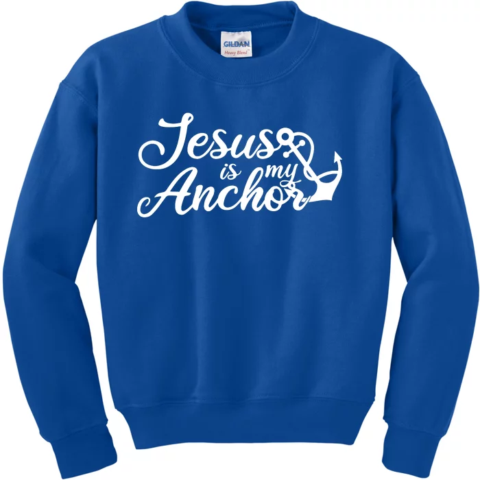 Jesus Is My Anchor Kids Sweatshirt