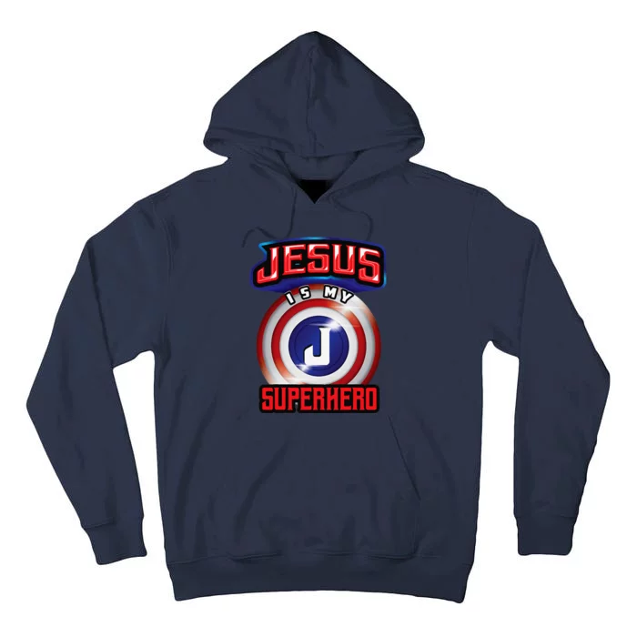 Jesus Is My Superhero Cute Powerful Christian Gift Tall Hoodie