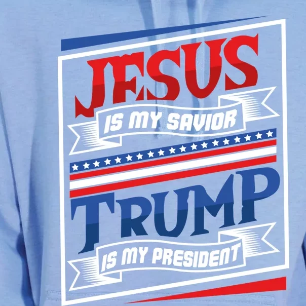 Jesus Is My Savior Trump Is My President Elections 2020 Gift Unisex Surf Hoodie