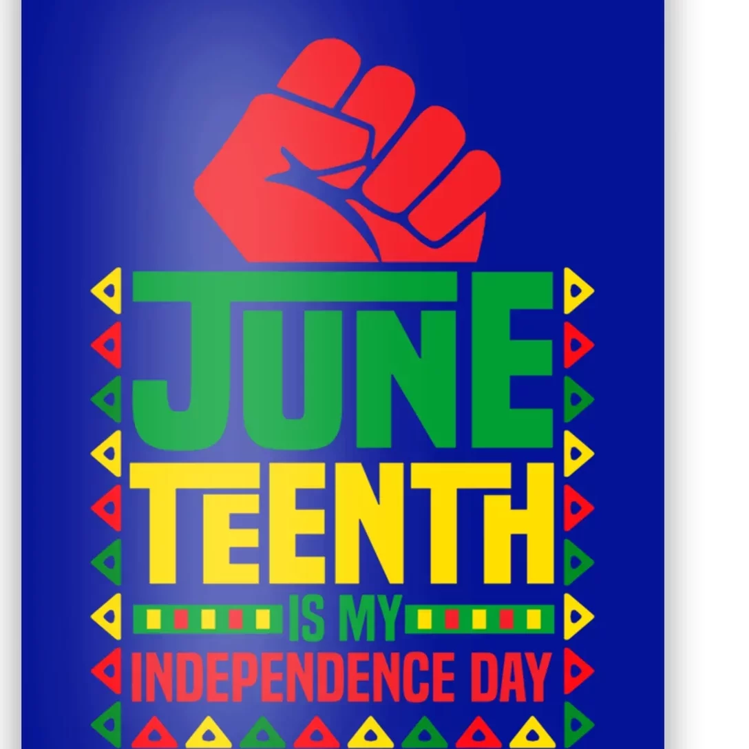 Juneteenth Is My Independence Day Outfit Funny Juneteenth Gift Poster