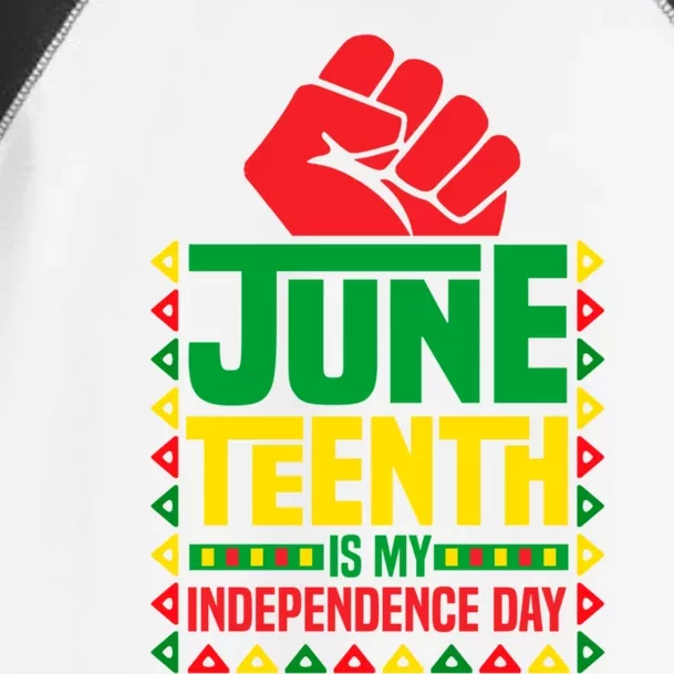 Juneteenth Is My Independence Day Outfit Funny Juneteenth Gift Toddler Fine Jersey T-Shirt