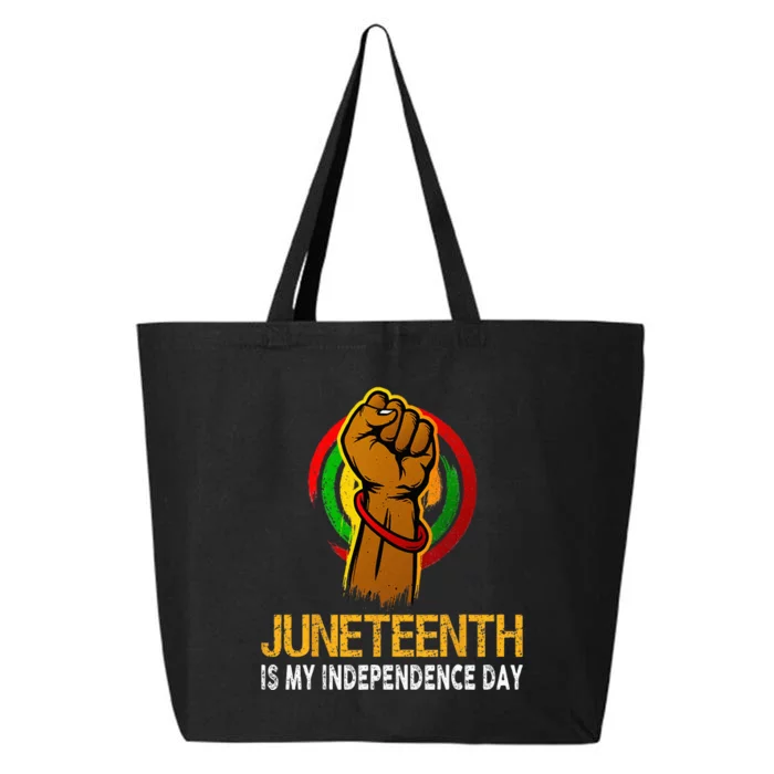 Juneteenth Is My Independence Day African American 19 June 25L Jumbo Tote