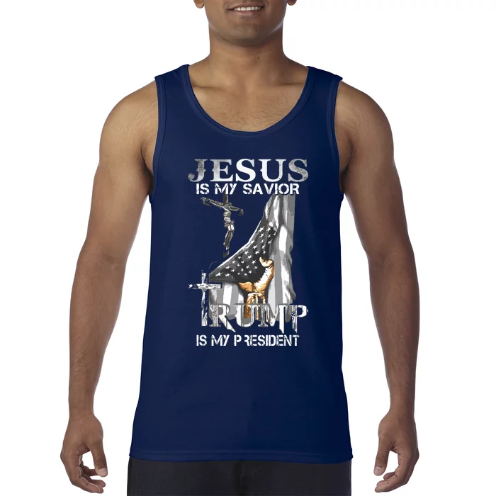 Jesus Is My Savior Trump Is My President Tank Top