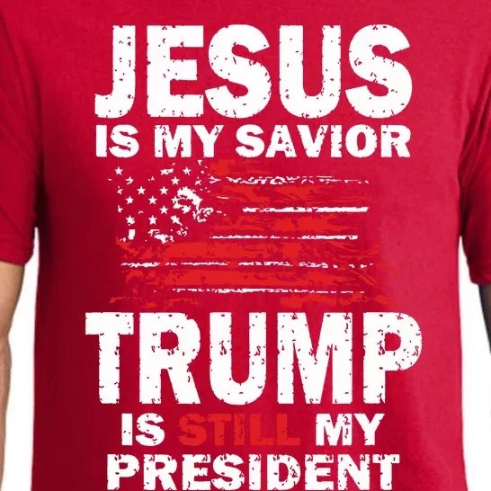 Jesus Is My Savior Trump Is Still My President Pajama Set