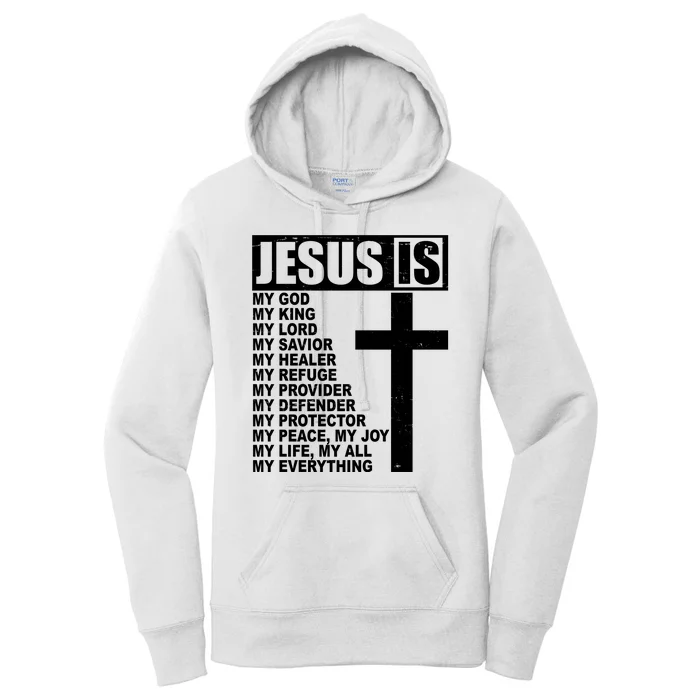 Jesus Is My Everything Christianity Cross Women's Pullover Hoodie