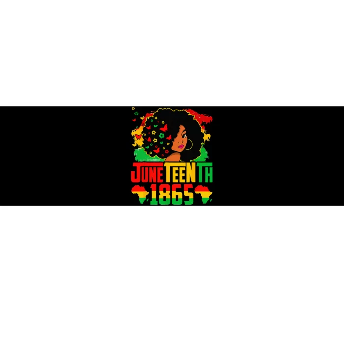 Juneteenth Is My Independence Day Afro Melanin Black Bumper Sticker