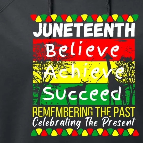 Juneteenth Is My Independence Day Black Pride Melanin Performance Fleece Hoodie