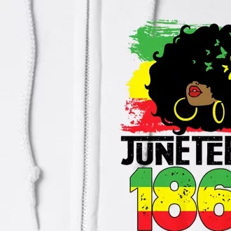 Juneteenth Is My Independence Day Black Women Freedom 1865 Full Zip Hoodie