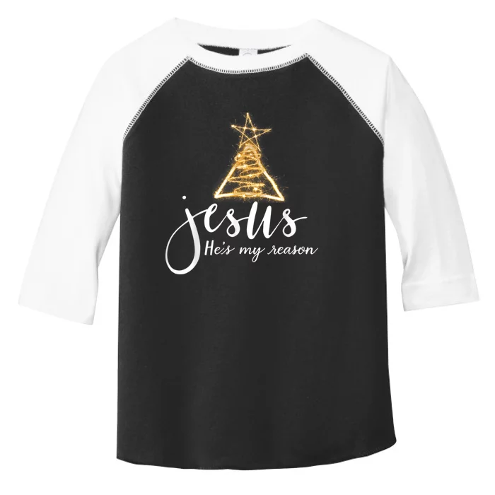 Jesus Is My Reason For The Season Funny Christmas Toddler Fine Jersey T-Shirt