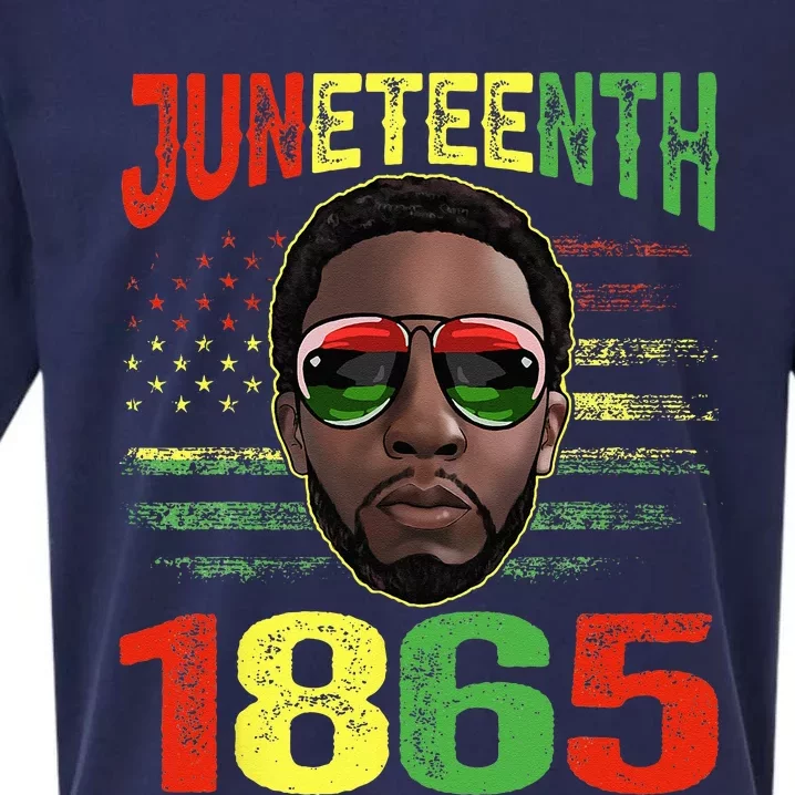 Juneteenth Is My Independence Day Black King Fathers Day Sueded Cloud Jersey T-Shirt