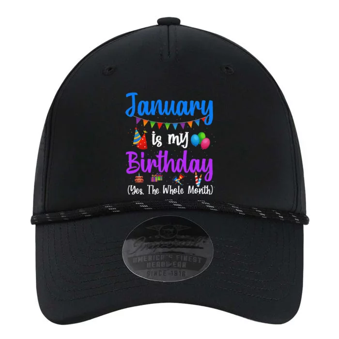 January Is My Birthday Yes The Whole Month January Birthday Performance The Dyno Cap