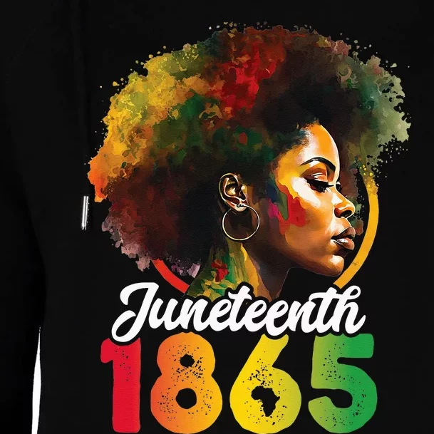 Juneteenth Is My Independence Day Black Pride Womens Funnel Neck Pullover Hood