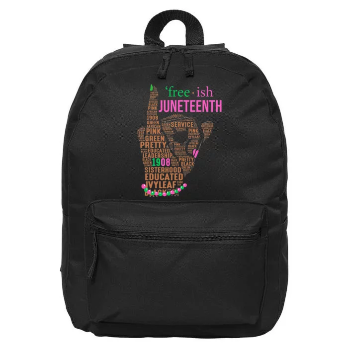 Juneteenth Is My Independence Day Since 1865 16 in Basic Backpack