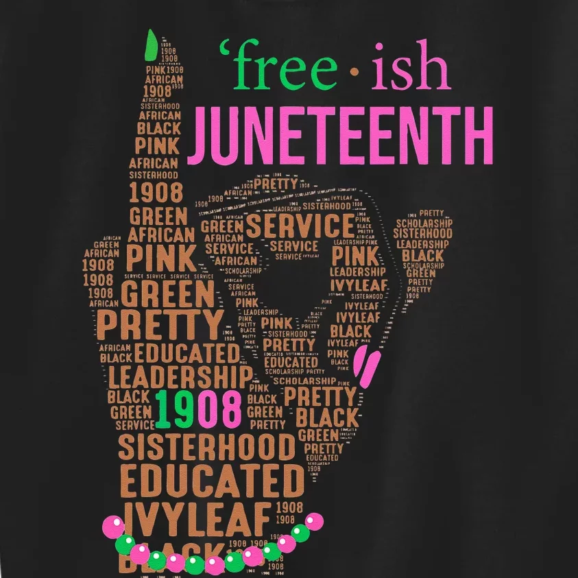 Juneteenth Is My Independence Day Since 1865 Kids Sweatshirt