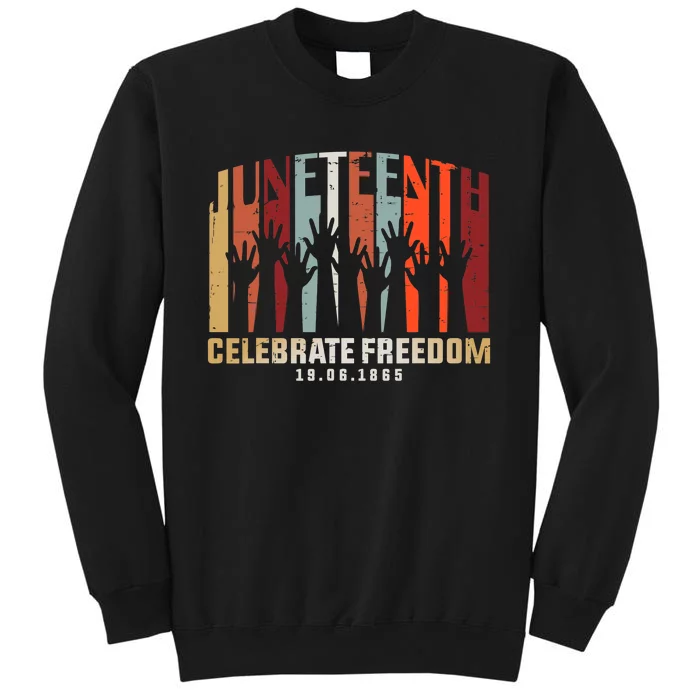 Juneteenth Is My Independence 1865 Women 4th July Love Tall Sweatshirt