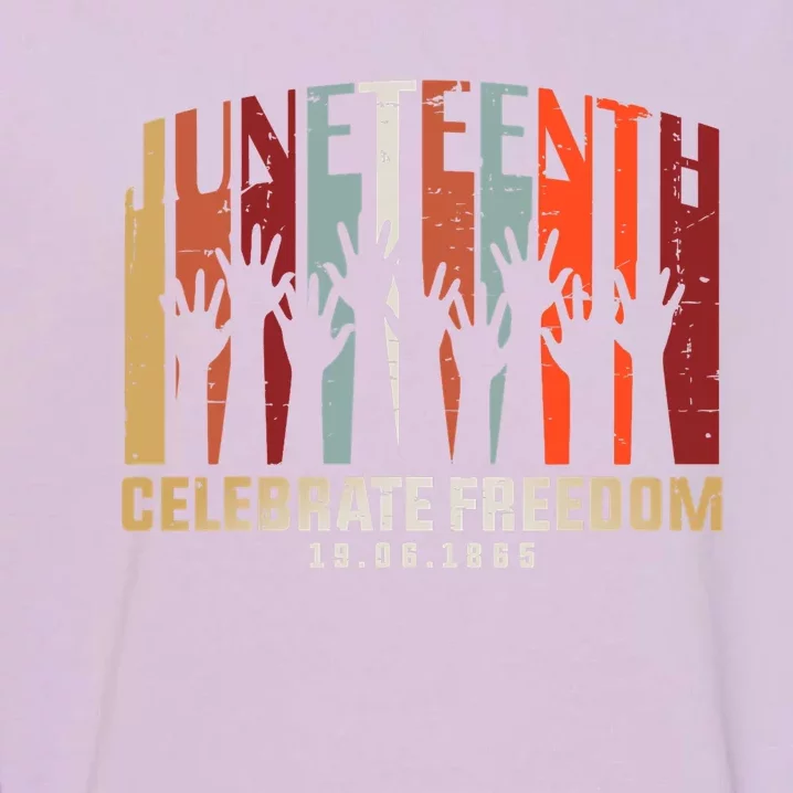 Juneteenth Is My Independence 1865 Women 4th July Love Garment-Dyed Sweatshirt