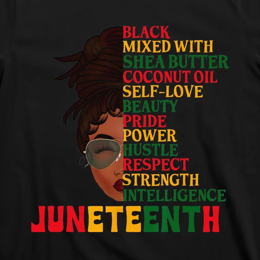 Juneteenth Is My Independence Day Black  Black Pride T-Shirt