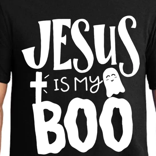 Jesus Is My Boo Funny Christian Halloween Quote Humor Gift Pajama Set