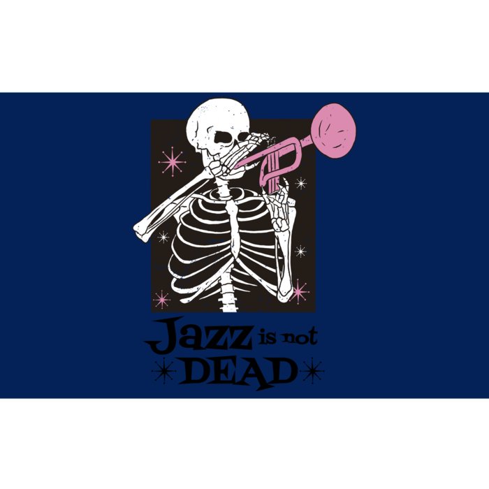 Jazz Is Not Dead Skeleton Bumper Sticker