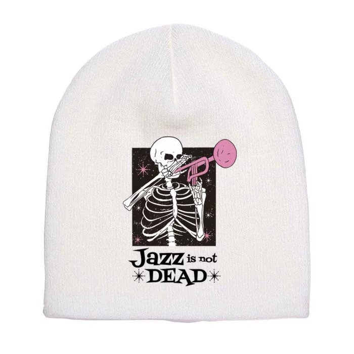 Jazz Is Not Dead Skeleton Short Acrylic Beanie