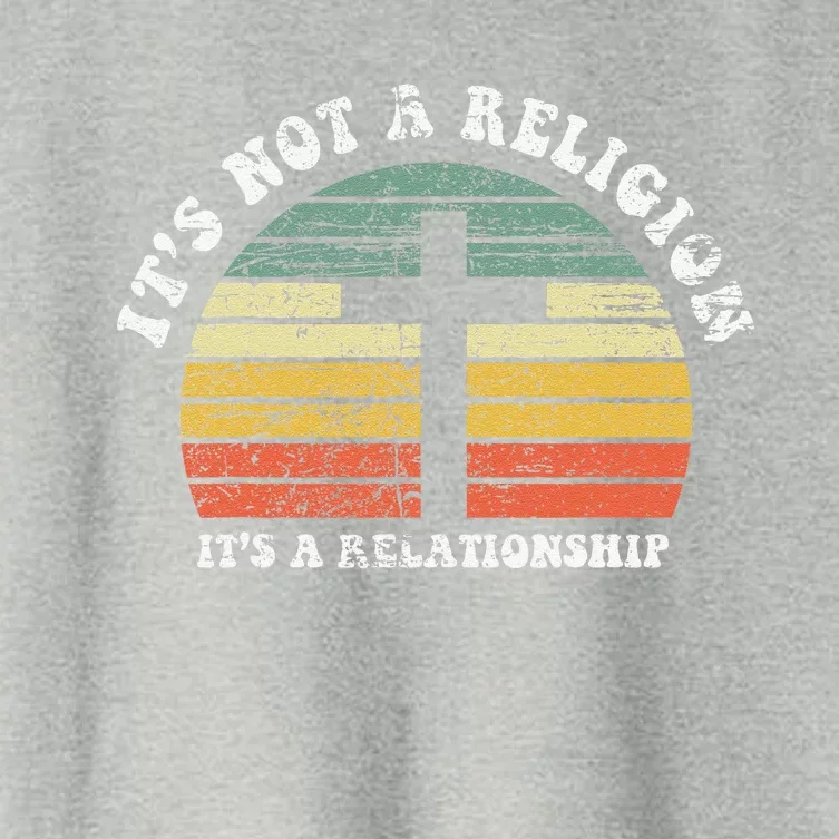 Jesus Its Not A Religion Its A Relationship Gift Women's Crop Top Tee