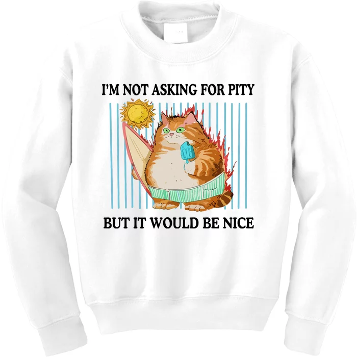 Jmcgg IM Not Asking For Pity But It Would Be Nice Kids Sweatshirt