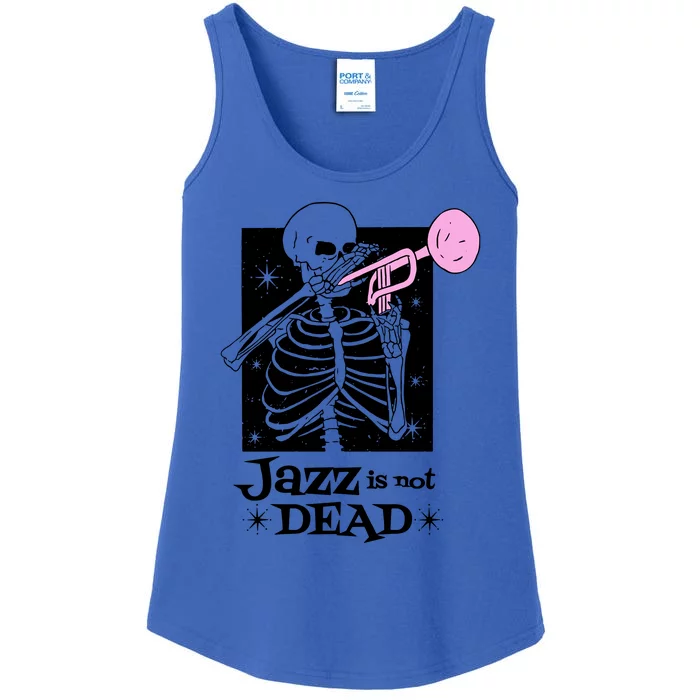 Jazz Is Not Dead Skeleton Ladies Essential Tank