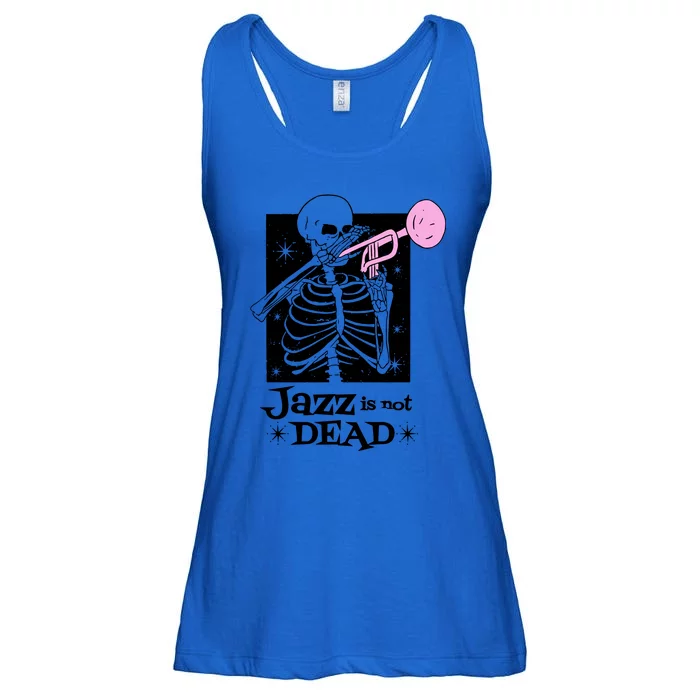 Jazz Is Not Dead Skeleton Ladies Essential Flowy Tank