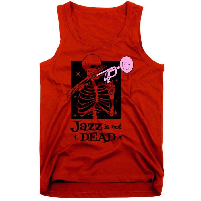 Jazz Is Not Dead Skeleton Tank Top