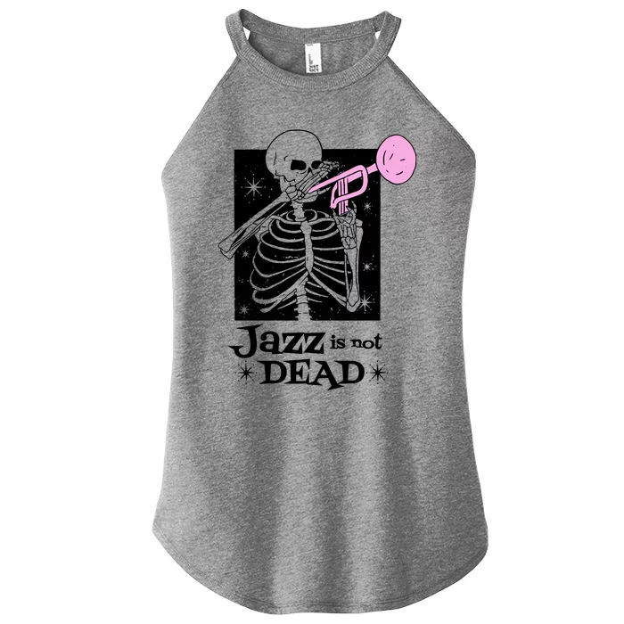 Jazz Is Not Dead Skeleton Women’s Perfect Tri Rocker Tank